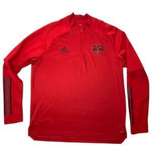 Adidas New York FC Red Bull Sz 2XL Soccer Aero Ready Performance Training Top